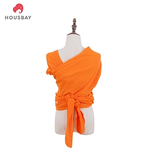 Amazon 95% cotton 5% spandex high quality baby wrap carrier design baby wrap sling