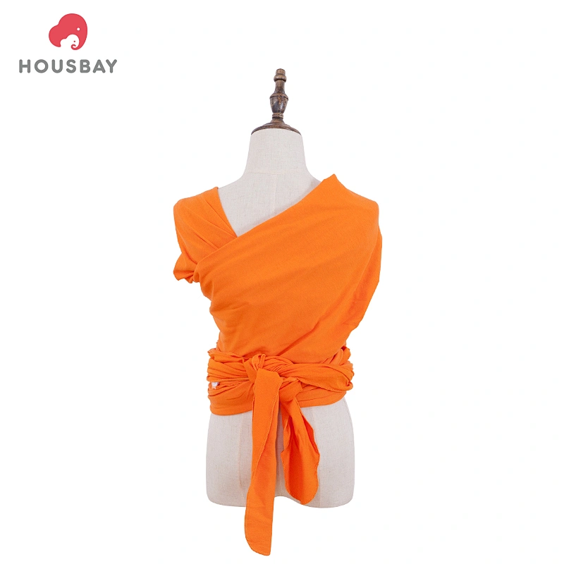Amazon 95% cotton 5% spandex high quality baby wrap carrier design baby wrap sling