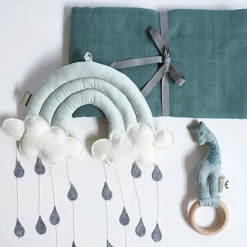 Baby Crib Toys Hanging ornaments cloud Beads String Hanging  for Baby Kids Bed Play Tent Room Decor