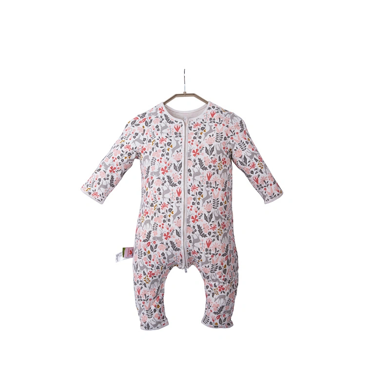 HOUSBAY 100% cotton baby sleeping bag sack with feet new born  for stroller