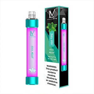 Aim Fire 1000 PUFFS 10 flavors disposable electronic cigarette pen with RGB light 650mAh battery