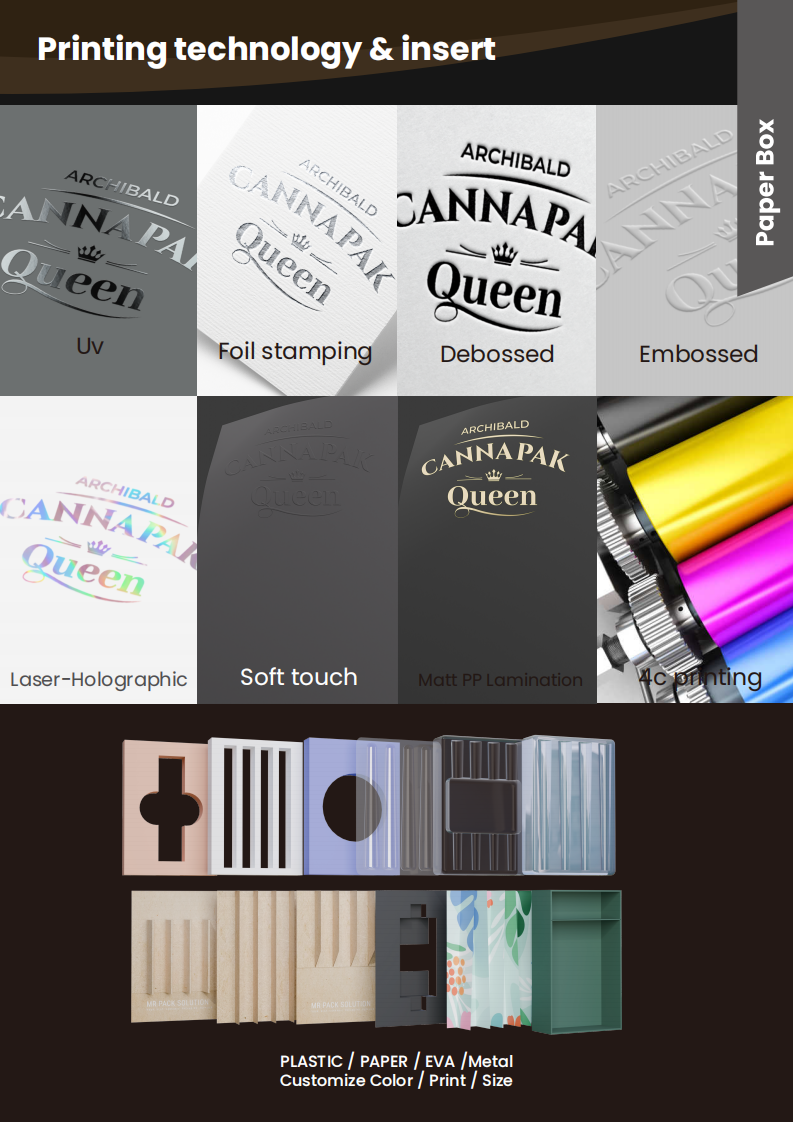 109mm pre roll box custom printing