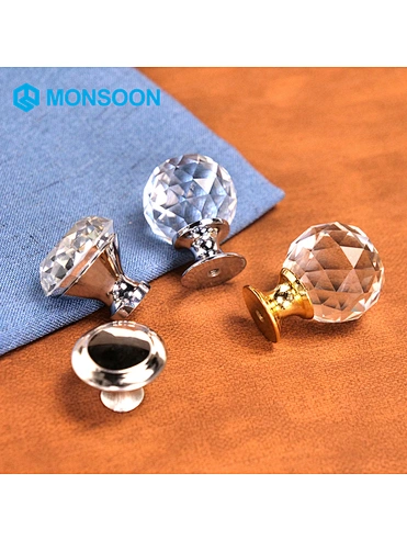 Round Crystal Knobs