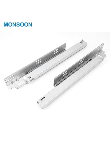 Full Extension Soft Closing Undermounted Drawer Slide with Pin Fixing