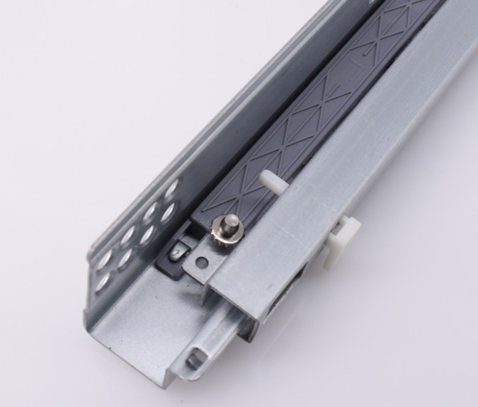 Slide with pin fixing