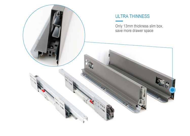 only 13mm thickness slim box, save more drawer space