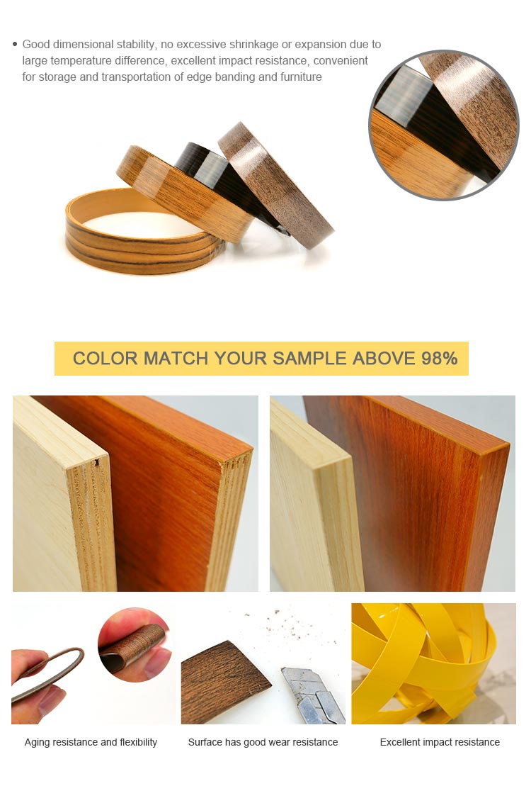 pvc edge banding tape, pvc banding, pvc edge