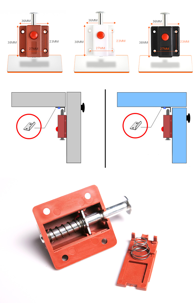 application of the cabinet door latch