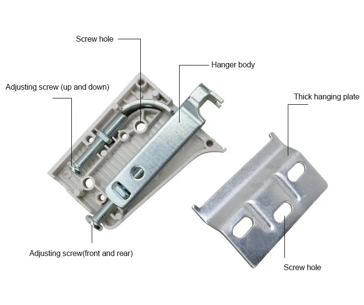 cabinet hangers and wall fixings detail show