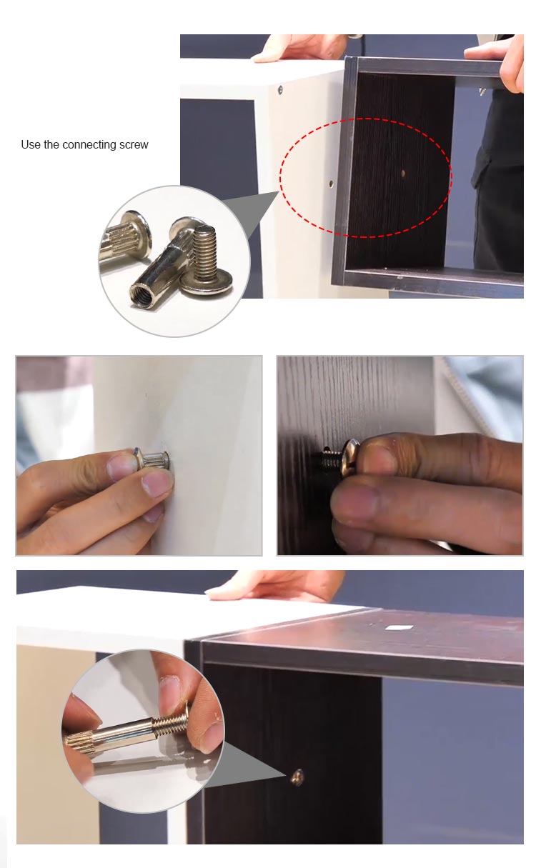 application of cabinet joining bolts