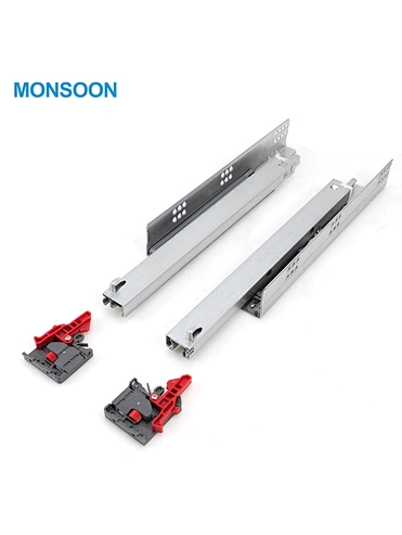 Full Extension Soft Closing Undermount Drawer Slide with Handle