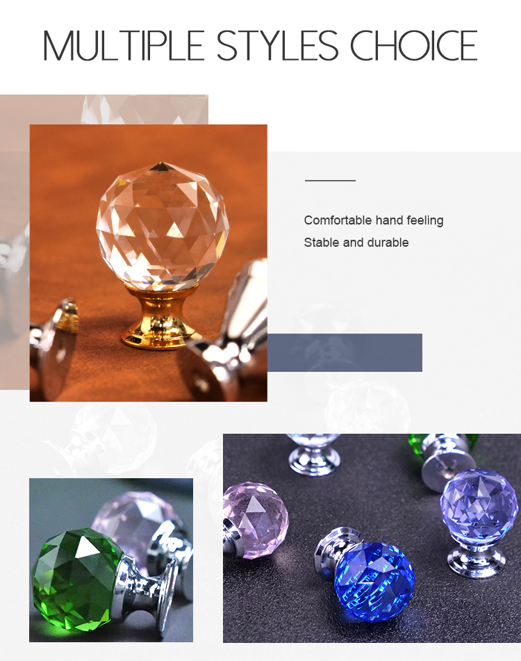 round glass knobs mulit size and shape