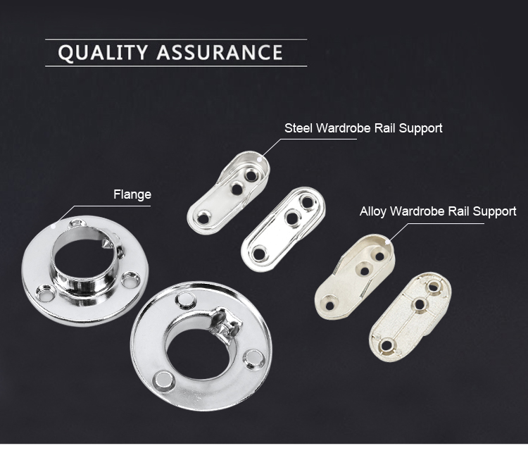 wardrobe pole holder with quality assurance