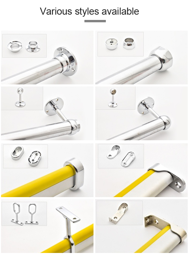 various style wardrobe pole holder