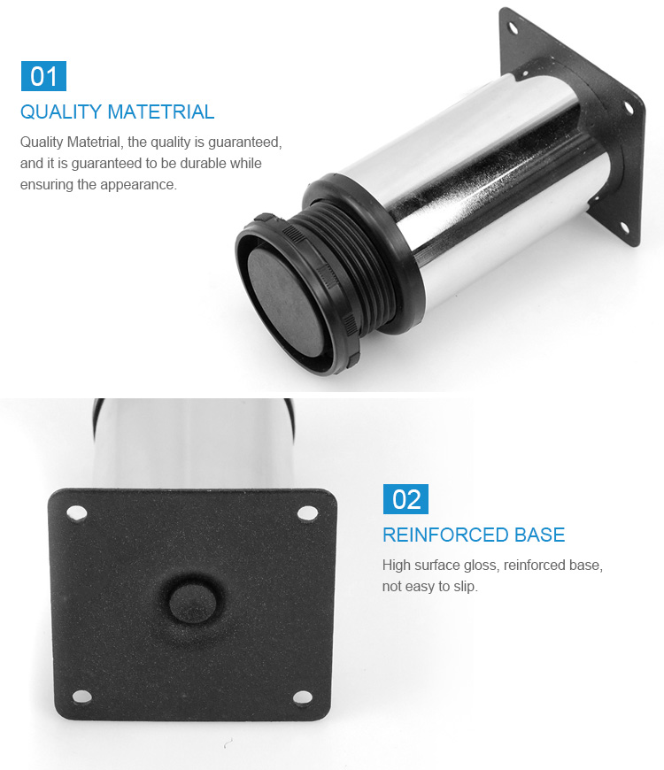 adjustable metal table feet