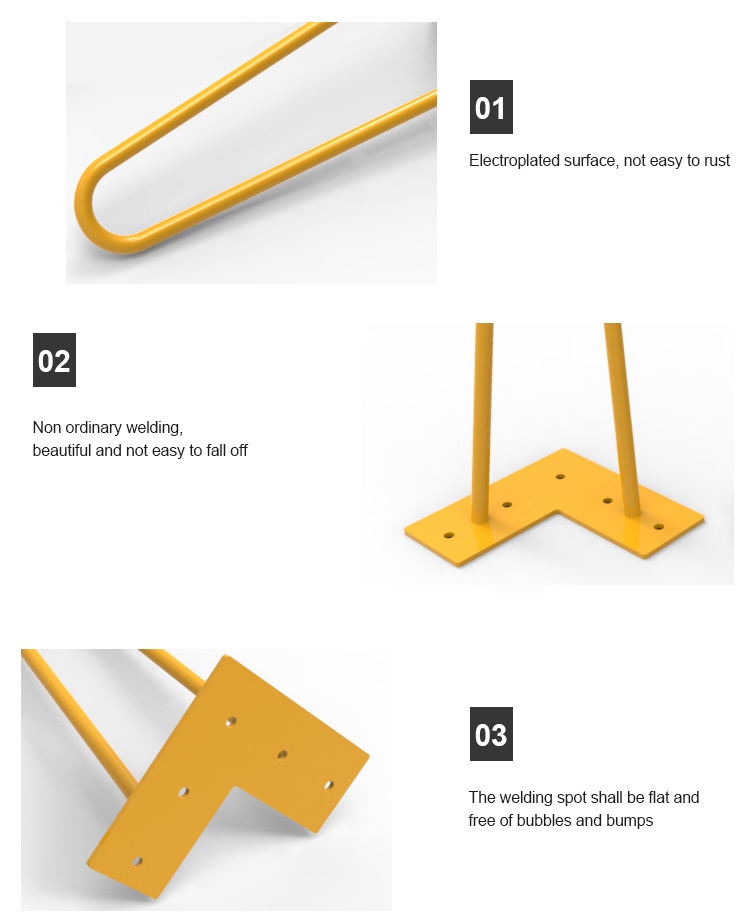 metal hair pin table legs