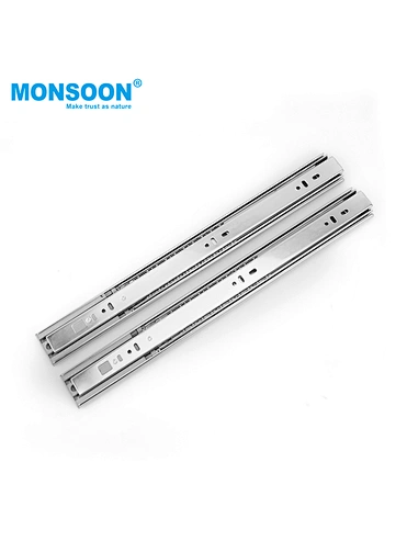W45mm Full Extension Push to Open Ball Bearing Drawer Slide