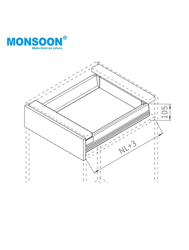 base mount drawer slides