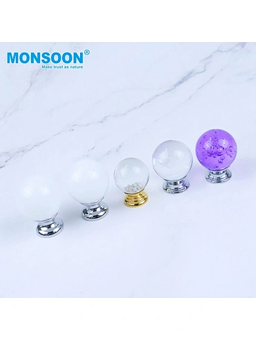 Round Crystal Knobs