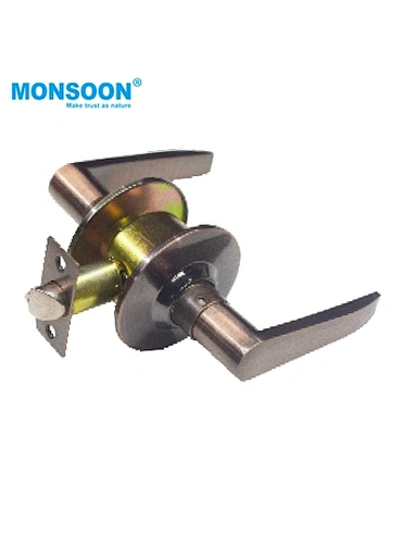 Aluminum Vintage Cylindrical Door Lever handle with lock