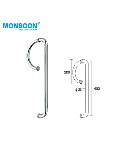 K7004 Stainless Steel Glass Door Handle