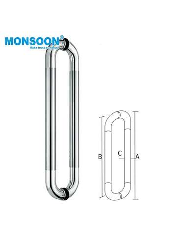 K4006 Stainless steel glass door handle