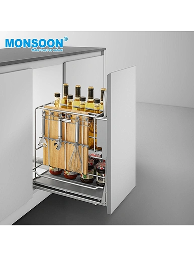 Under shelf pull out basket