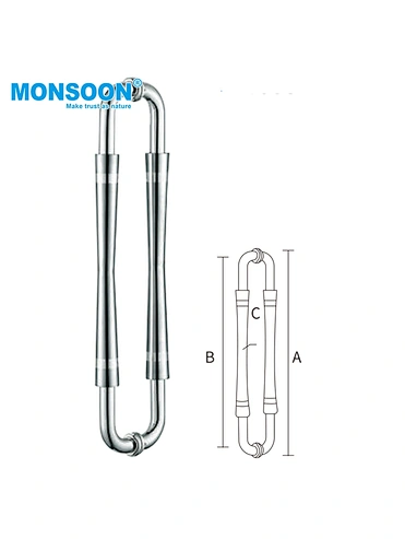 K4005 Stainless steel glass door handle