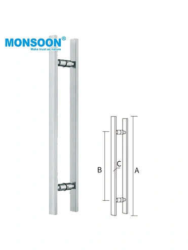 K4008 Stainless steel glass door handle