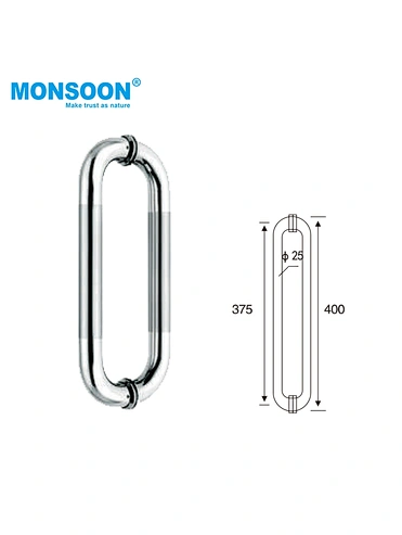 K7003 Stainless steel glass door handle
