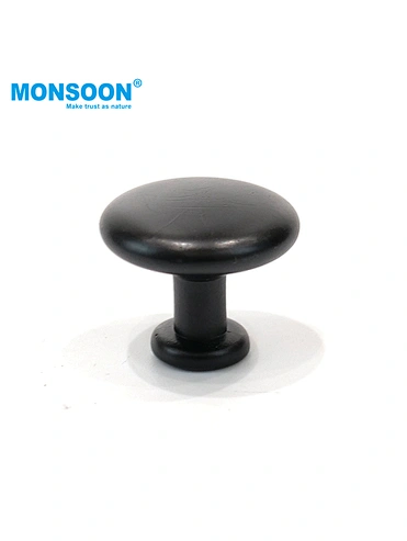 p-10 Black Plastic Round Pull Knob