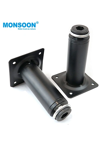 Black Round Iron Cabinet Leg