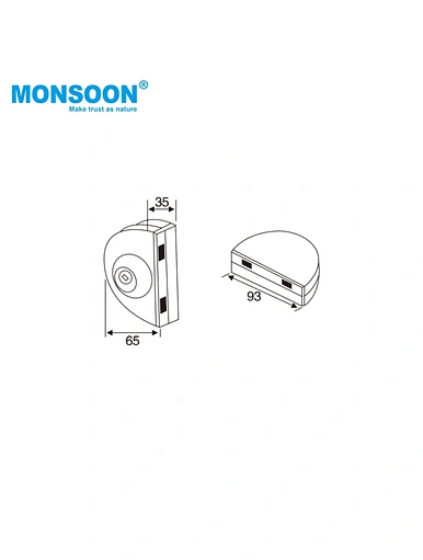 Glass door lock