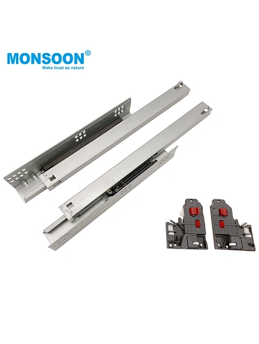 1D Full Extension Undermount Drawer slide With Handle