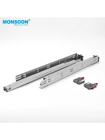 Full Extension Soft Closing Undermount Drawer Slide with Handle-American style