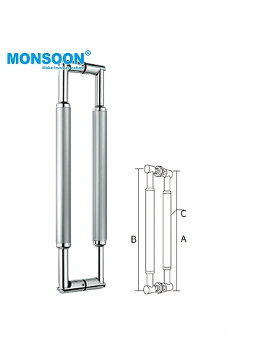 K4007 Stainless steel glass door handle