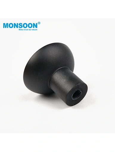 black glass knobs