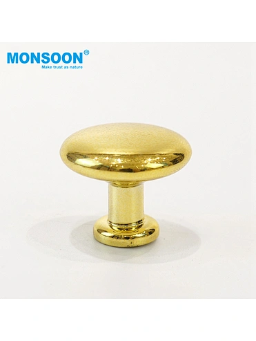 p-10 Gold Plastic Round Pull Knob