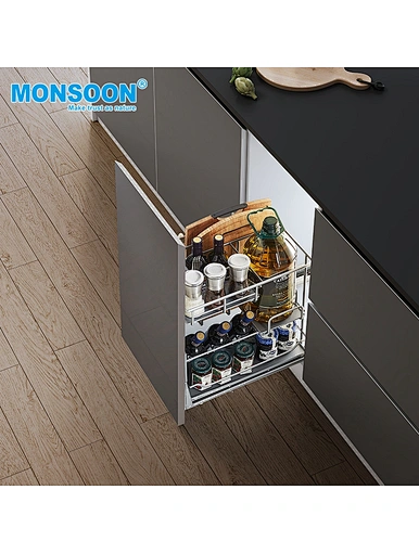 Pull out basket for deep cabinet