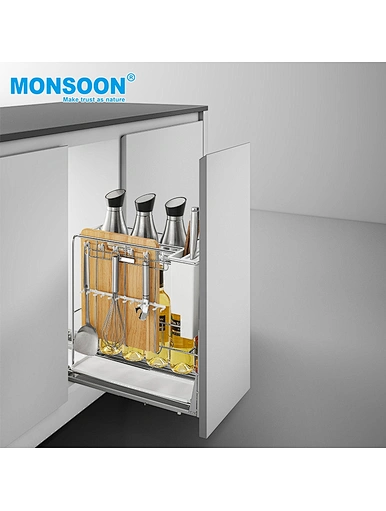Under sink pull out basket
