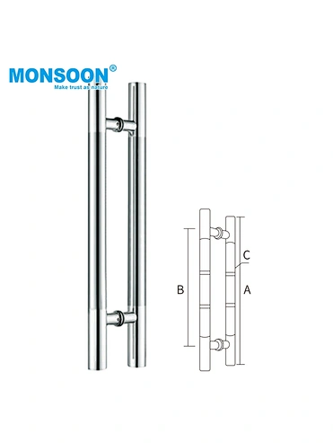 Bathroom Glass handle(A600|B445|C Φ38mm)