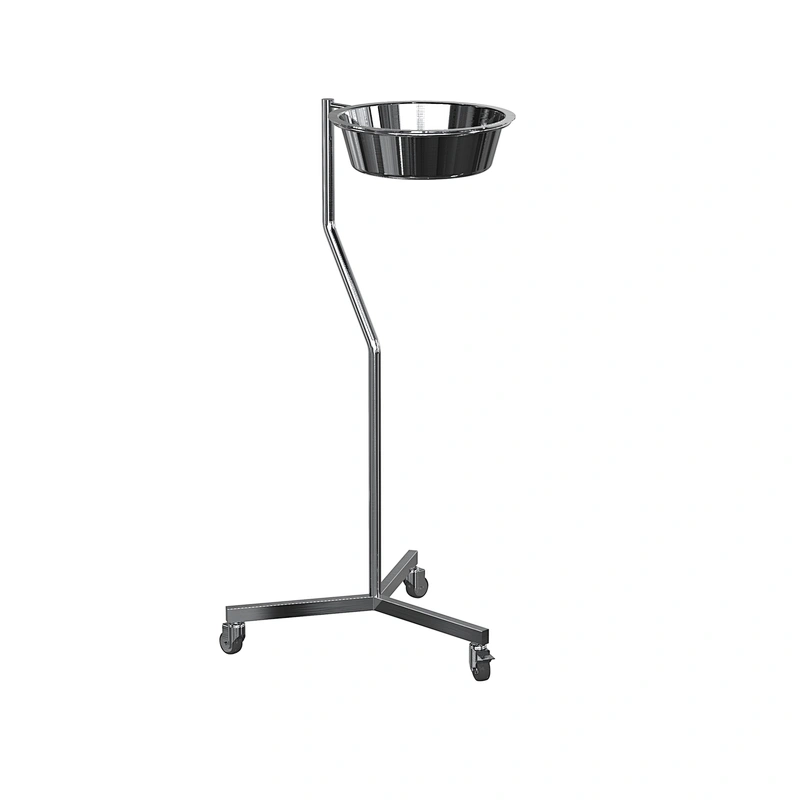 Hospital Bowl Stand in Stainless Steel