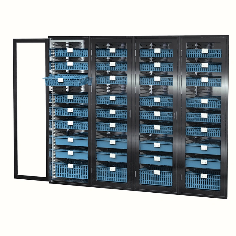 medical storage cabinet in stainless steel