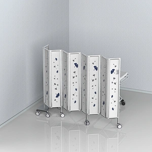 Pantalla de privacidad plegable barata en perfil de aluminio
