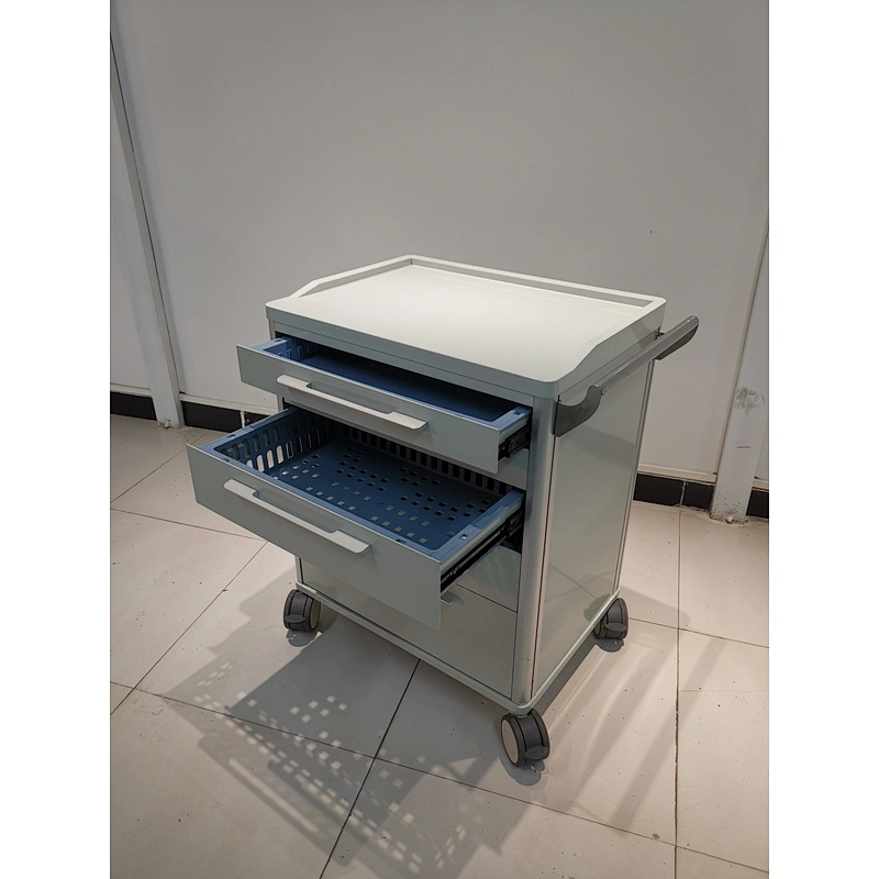 Carro de emergencia modular de la cesta del ABS del fabricante médico del hospital