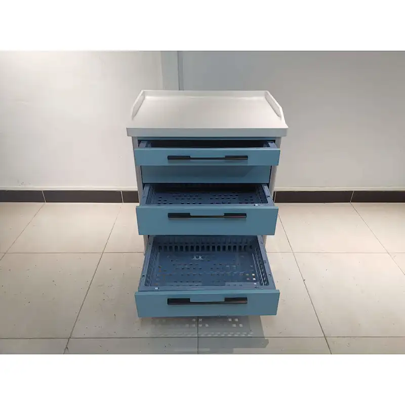 Hospital Medical Carts on Wheels with Drawers