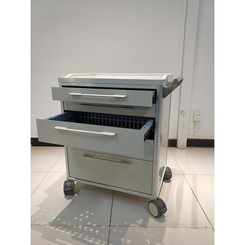 Carro de emergencia médica modular para hospitales
