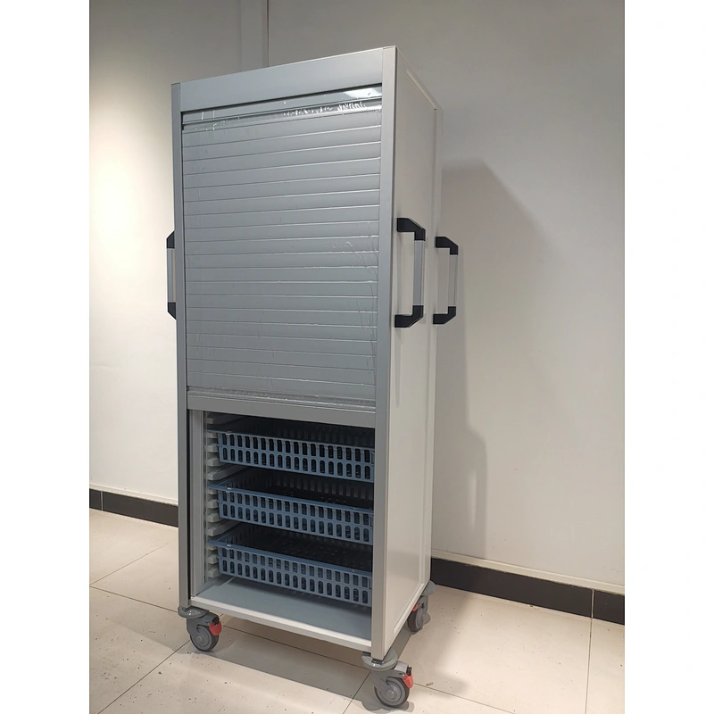 Armoire de rangement pour médicaments avec porte coulissante