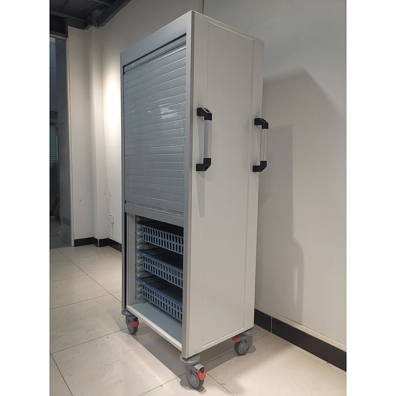 Armoire de rangement pour médicaments avec porte coulissante