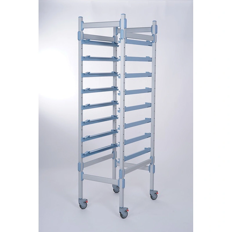 Rayonnage modulaire de stockage médical en aluminium